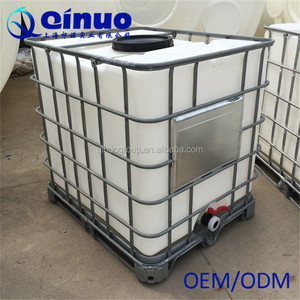 Tanque ibc de armazenamento químico para recipientes líquidos, 1000 litros