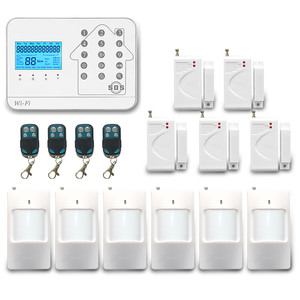 ABSマテリアルセキュリティ & プロテクションワイヤレス有線互換2G/3G/4G GPRS WIFI IPカメラアラームパネル