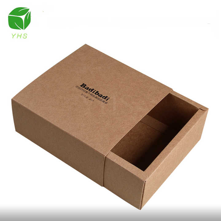 Recycle Kraft Paper Sliding Drawer Gift Box Packaging,wholesale Cheap Handmade Sleeve Brown Luxury S