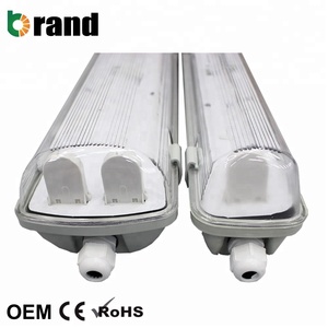<span class=keywords><strong>120CM</strong></span> ABS + PC Cover 2*36W 2 Tubes T8 Water Proof <span class=keywords><strong>LED</strong></span> Tri-Proof Light IP65