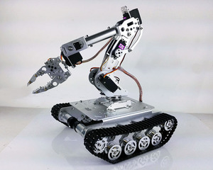 TS100 12V מנוע 7-DOF רובוט זרוע חכם RC רובוט ערכת הלם בולם RC טנק רכב עם WiFi - Product Image 3