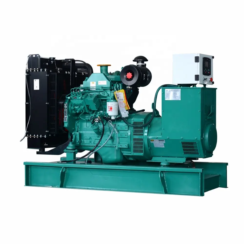 Genset-generador diésel de 40 kw, generador eléctrico de 50 kva, piezas de repuesto y accesorios, 3 fases, garantía Global