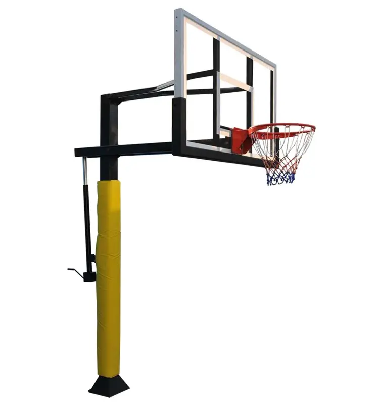2024 entrega rápida postes de portería de baloncesto enterrados al aire libre a la venta