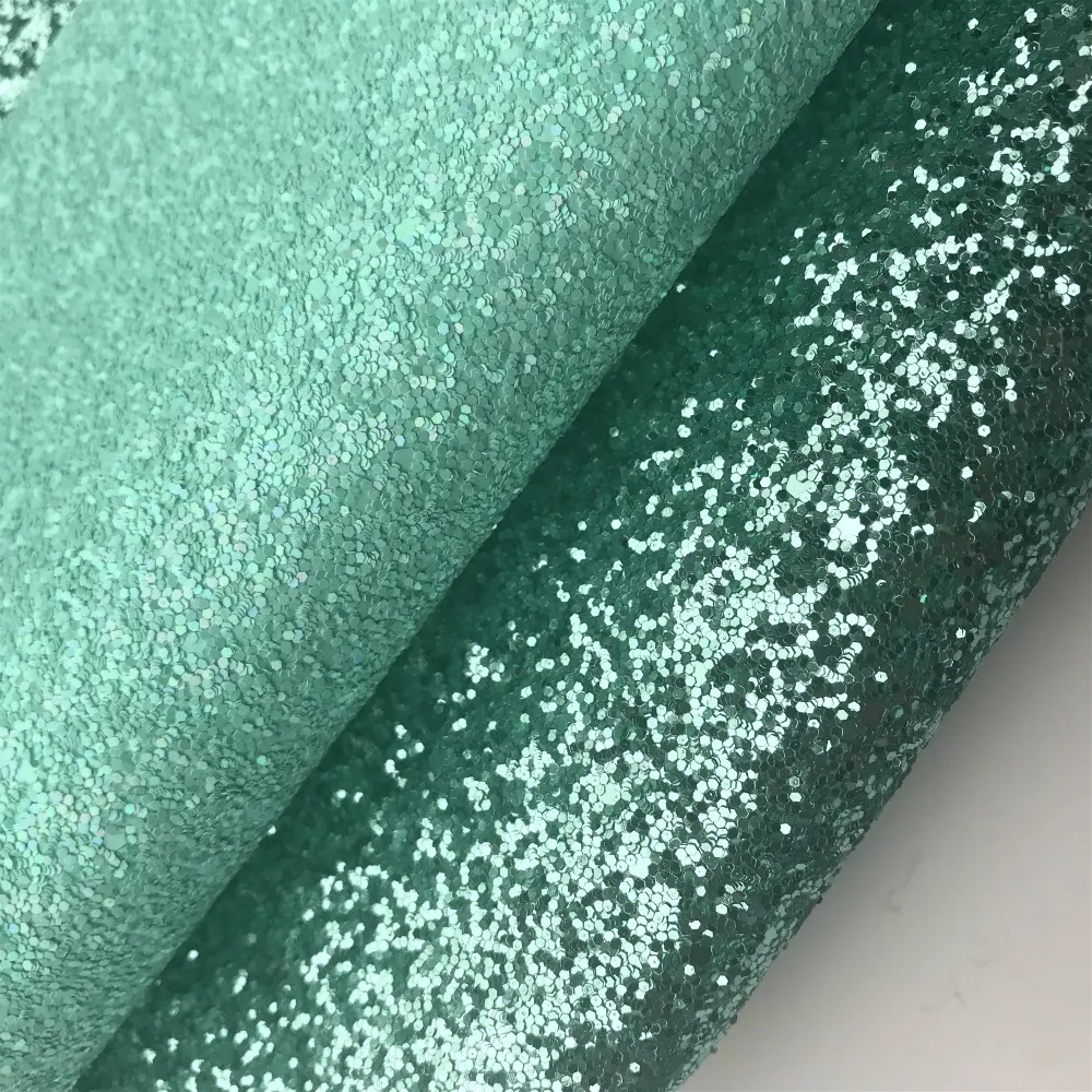 Tiffany chunky glitter tessuto & green chunky glitter tessuto per il materiale borse