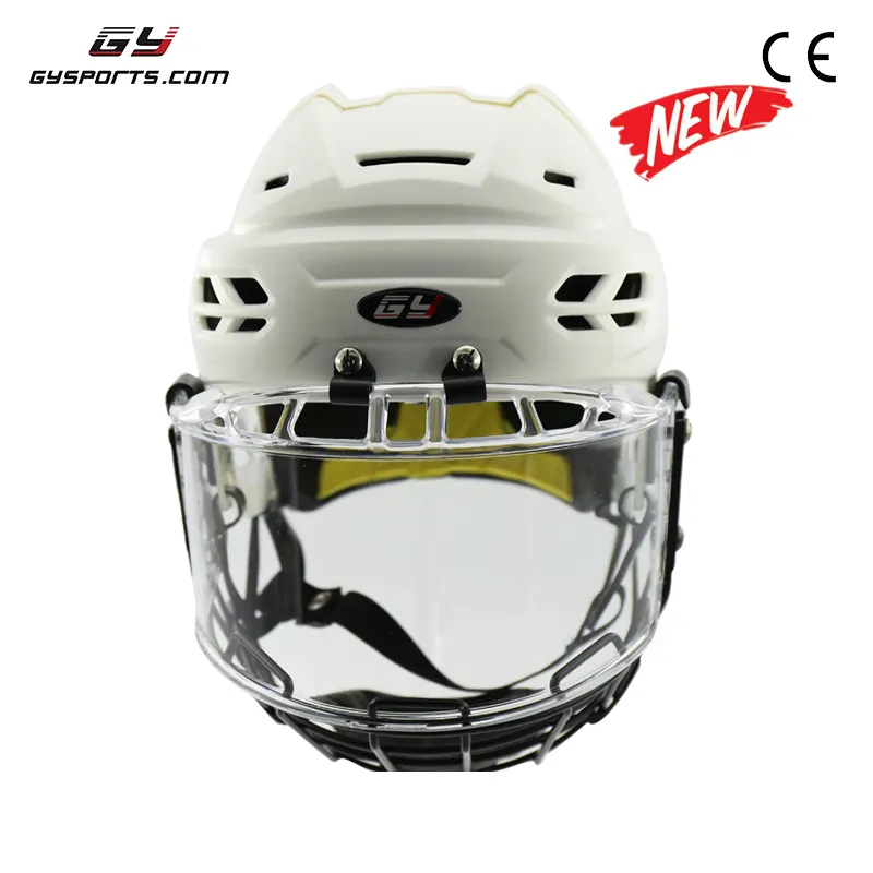 GY SPORTS PP Shell шлем для катания на коньках/шлем для хоккея на льду со стальной клеткой