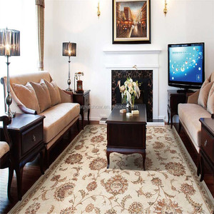 Trung Quốc 100% len Thảm handmade sang trọng thiết kế hiện đại chần sợi vòng cắt đống kỹ thuật 10mm Độ dày cầu nguyện phòng khách sạn sử dụng - Product Image 3