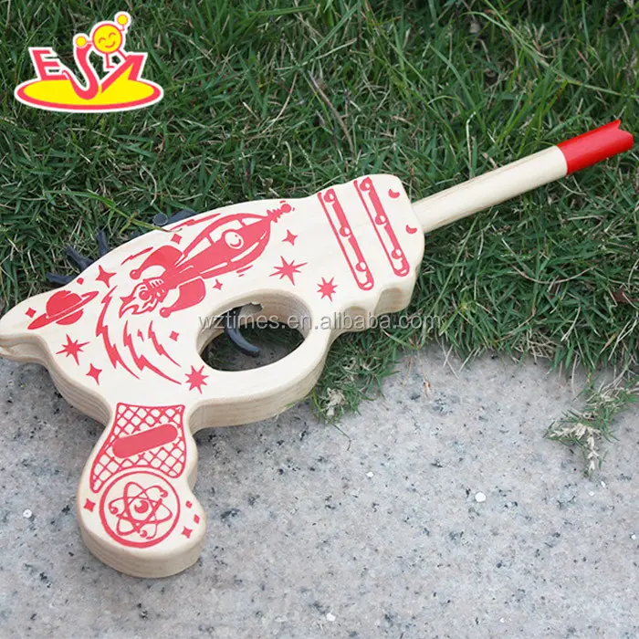 hot quality baby wooden toy weapons cheap wooden gun toy for kids W02A098