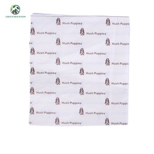 Papel de seda para envolver prendas, color blanco claro, con logotipo personalizado impreso en oro, venta al por mayor