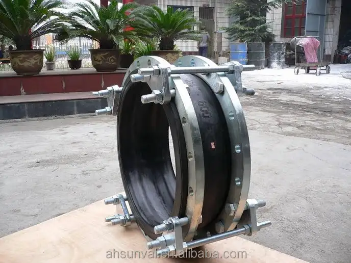 single sphere double flange end expansion Joint (with removable tie rods)
