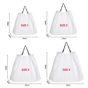 零售品牌定制印花哑光聚乙烯塑料拉绳购物袋带手柄 - Product Image 2