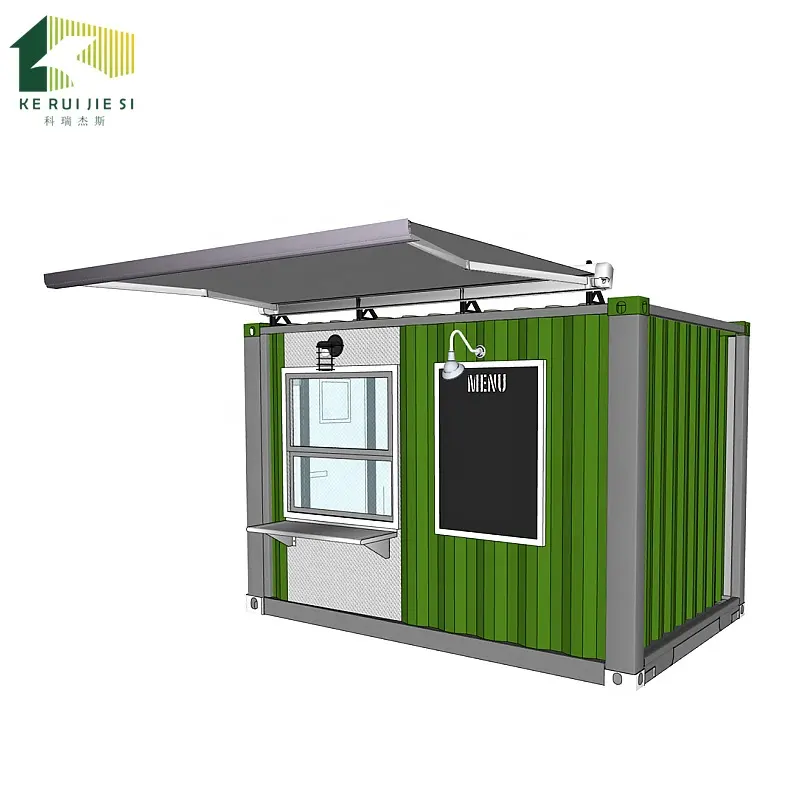 Low price customized tiny container cafe shop prefab 10ft for sale