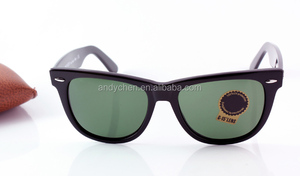 Hot Sell <strong>Way</strong> <strong>Farer</strong> Glasses Fashion Eyewear Men's/Women's 2140 901 Black Sunglasses G15 Green Lens 54mm
