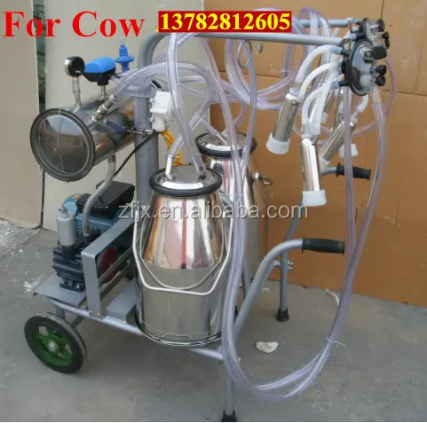 Stainless steel portable cow goat milking machine