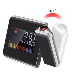 KH-CL002 Moderno Reloj Despertador Digitales Con projektör dijital arka hava tahmini çalar saat zaman projeksiyon - Product Image 3