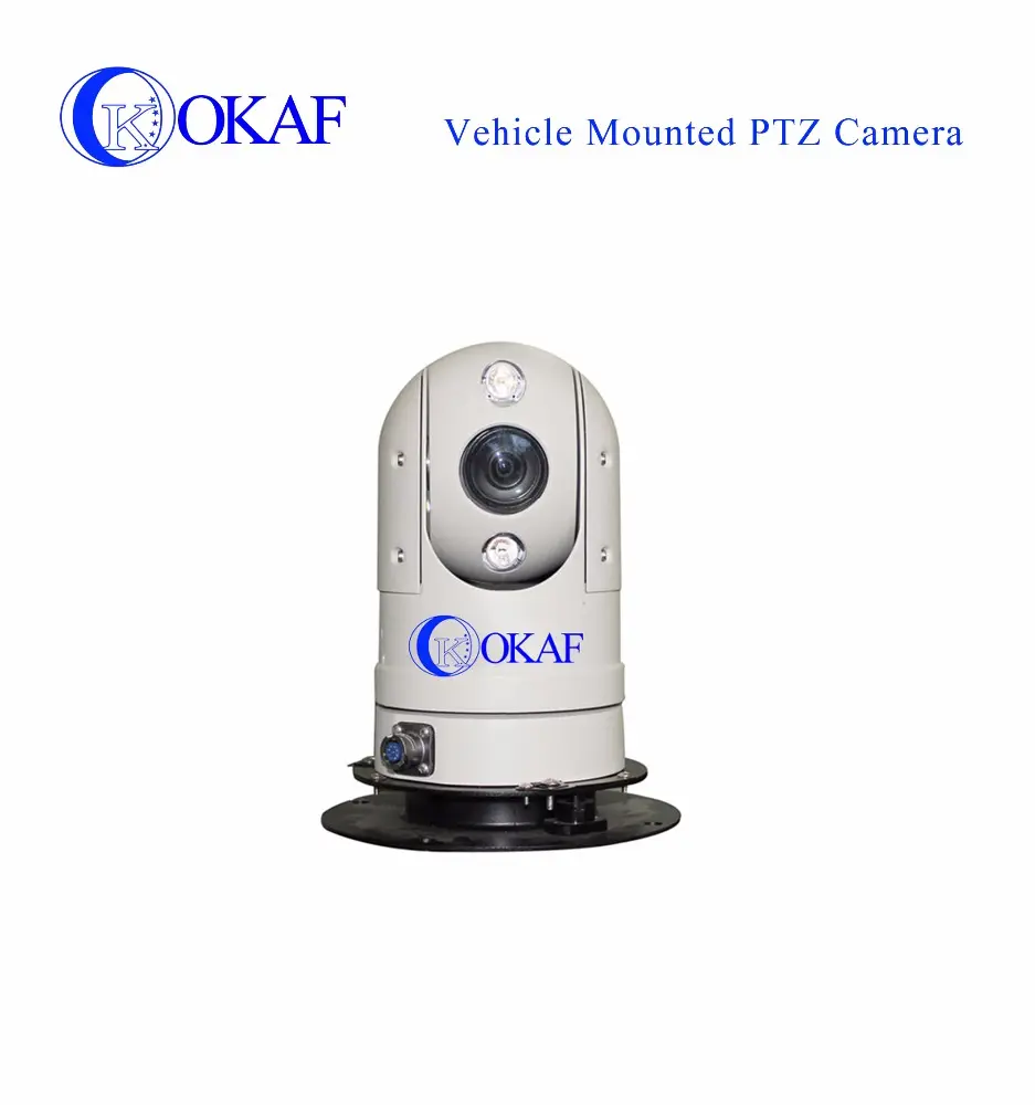 Cámara de reconocimiento facial montada en vehículo, videocámara de domo AHD PTZ infrarroja con módulo de estabilización de voltaje incorporado