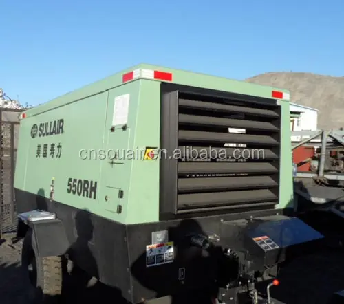 550RH 15.5M 3/分17bar Sullair Mid高圧Portable Diesel Screw Air Compressor