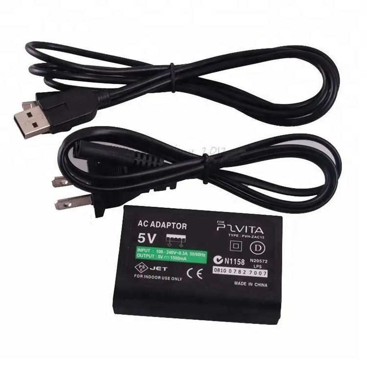 Adaptador de alimentación de CA Cable de datos USB Cable de alimentación convertir cargador para Sony PSP PSV PS Vita