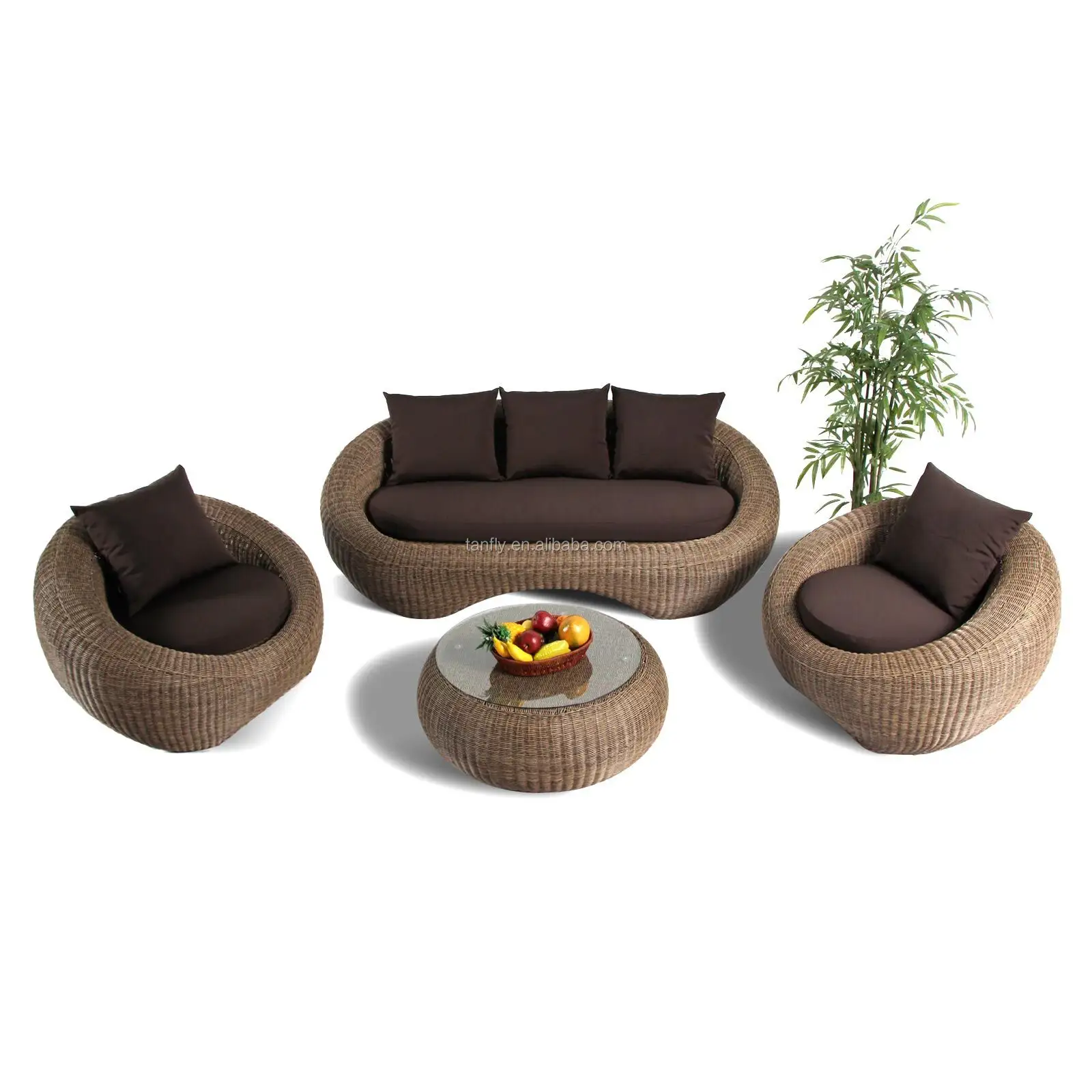 Commercio Assurance Hot Vendita Esclusivo All'aperto mobili In Rattan del patio divano set mobili