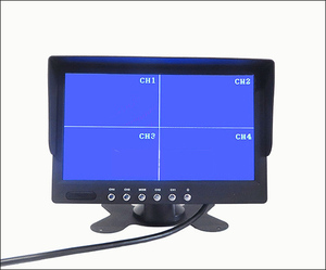 12V 24V 7 Inch LCD Display Screen 4 Channel Video <strong>Input</strong> <strong>Monitor</strong> Support 4 Cameras Rear View <strong>Backup</strong> Safety System for Truck Bus - Product Image 3