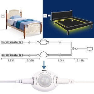 1x1.5 m 2835 <span class=keywords><strong>led</strong></span> pir hareket sensörü kızılötesi sensör şerit Yatak Odası Için