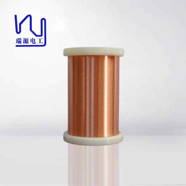 Bobina di tipo UEW con filo di rame isolato smaltato di alta qualità Superfine solido IEC/JIS/NEMA poliuretano 0.028mm 155/180 CN;TIA