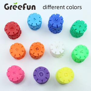 Plastic Disc Brinquedos educativos Kids 300 Pcs Plastic Snowflake <span class=keywords><strong>Building</strong></span> Blocks 3D Puzzle Classic Toys Brinquedos educativos para crianças