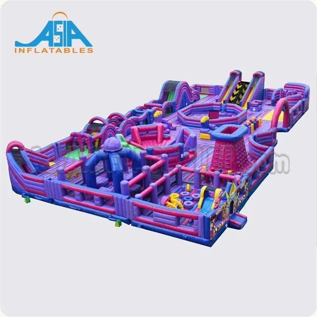 Trampolín inflable grande Popular, parques temáticos, parque infantil inflable a la venta