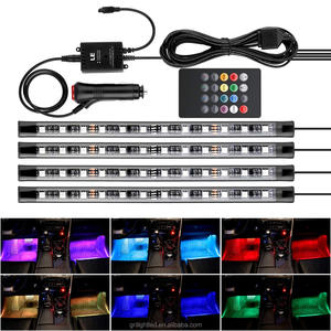 Araç aydınlatma sistemi, SMD5050 Led şerit Rgb araba ışıkları ve aksesuarları oto araba işık araba İç Led - Product Image 5