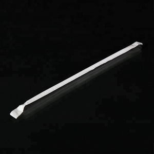 6mm White PP Disposable Plastic <strong>Flexible</strong> Drinking <strong>Straw</strong> - Product Image 3