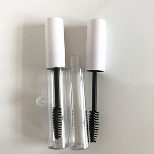 10ml לבן ריק ברור מסקרה צינור עם מברשת, 10ml ריק השקוף ביותר מסקרה צינורות ריק, אלגנטי ריק צינורי