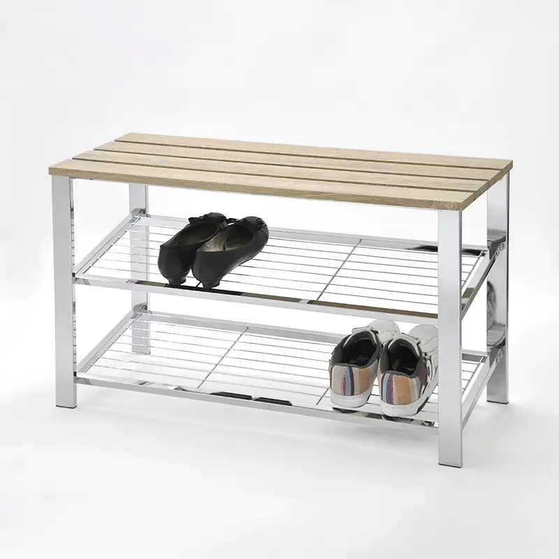 Silla Rectangular de 2 niveles para tienda de zapatos, a la venta