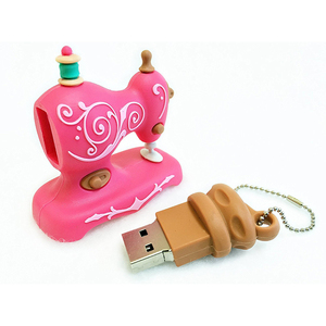 แฟลชไดรฟ์4 Gb จักรเย็บผ้าสีชมพู2.0หน่วยความจำ Pendrive