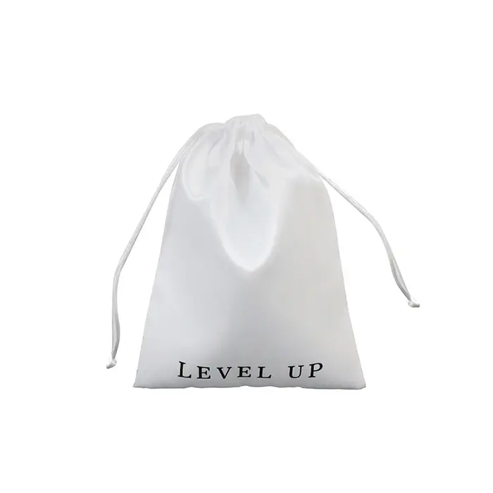 custom Silk satin drawstring jewelry bag with Logo Printing Gift Satin Bag