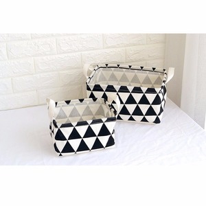 Vải Nhỏ Vải Cube Có Thể Gập Lại Tổ Chức Lưu Trữ Giỏ Với Xử Lý Lưu Trữ Hộp - Product Image 2