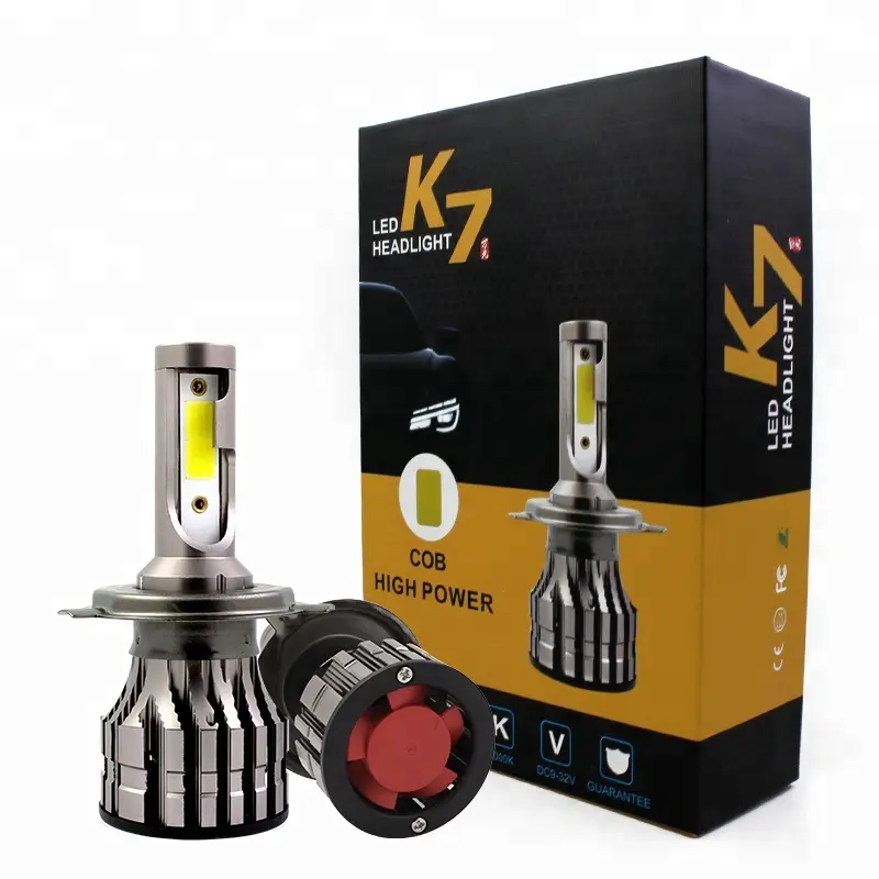 Automobili moto auto ha condotto il faro Miglior prezzo K7 illuminazione auto C6 di ricambio nuovo 48W COB led del faro con il ventilatore