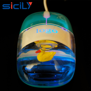 Divertente mouse del computer con il marchio del led, Mouse Ottico USB Del Computer Mini Aqua Liquido con Floater Su Misura - Product Image 2