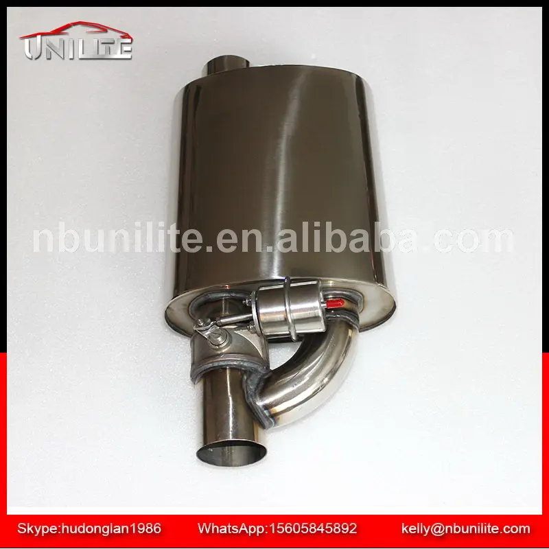 Stainless steel Exhaust Muffler with Valve