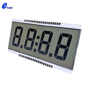 Piccolo schermo LCD LCD a 7 segmenti monocromatico a 4 cifre TN Display LCD riflettente monocromatico - Product Image 4
