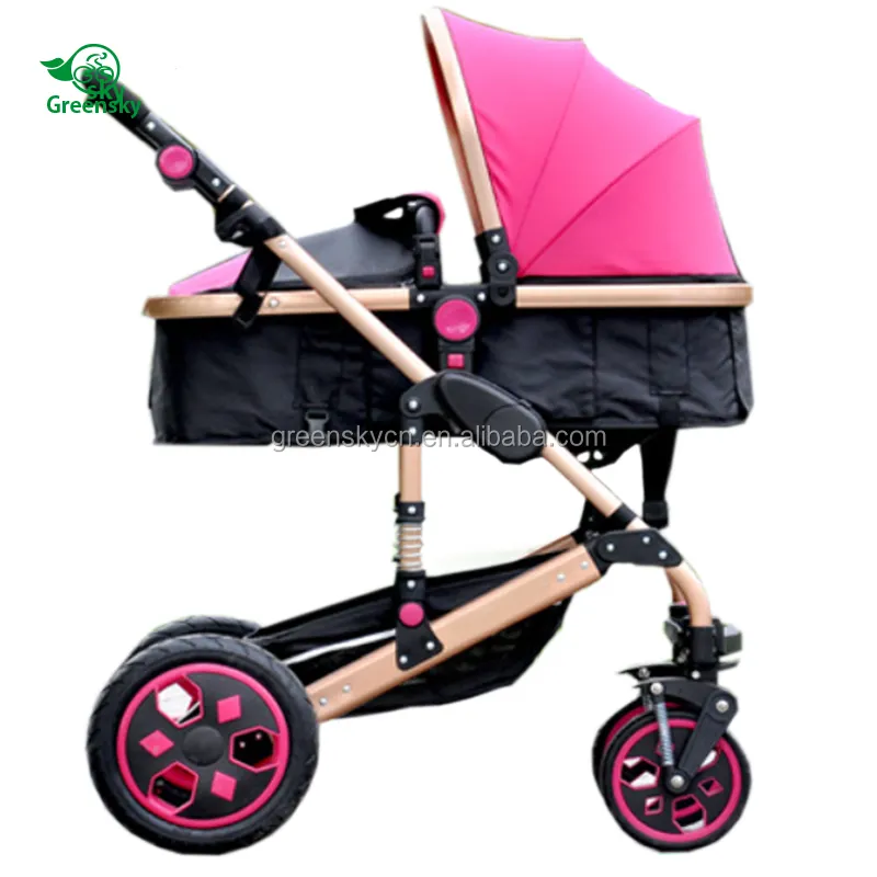 Yeni tasarım 3-In-1 lüks bebek arabası kaliteli ve ucuz Polyester bebek puseti çin'den satılık marka