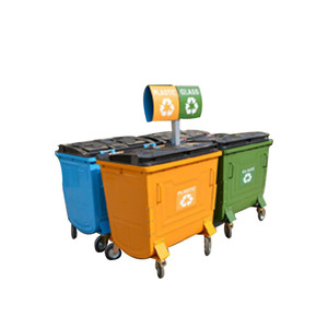 770L metal çöp konteyneri belediye çöp arabası çöp kutusu - Product Image 4