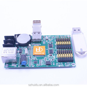 Di alta qualità P10 P16 ha condotto il modulo China huidu scheda controller HD-E62 LAN scheda di rete - Product Image 3