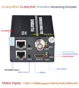 H.265 RTMP RTSP ONVI F IP Encoder Audio SDI e VGA/HD MI/YPbPr/AV Streaming Encoder H.265 Encoder per Yotube Live - Product Image 4