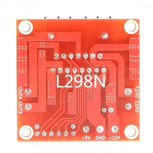L298NモジュールHブリッジドライバーボードモジュールステッパーモーター用スマートカーロボットDCステッパーモータードライバーコントローラーボード - Product Image 4
