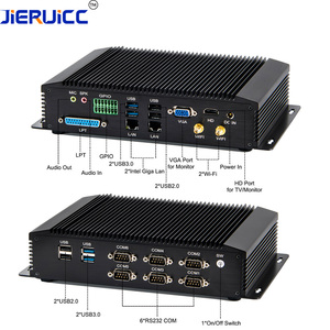 Mini endüstriyel PC Linux Ubuntu çift LAN 6 COM RS232 RS485 fansız DDR3 RAM LCD ekran tıbbi bakım için destek AI CNC-GT5000 - Product Image 3