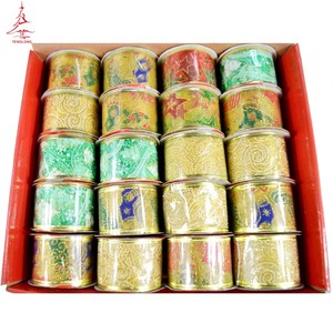 圣诞树装饰定制礼品包装有线圣诞丝带