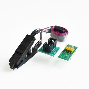 USBプログラマーTL866CSTL866AでのEEPROM93CXX/25CXX/24CXXインサーキットプログラミング用の高品質SOIC8SOP8テストクリップ - Product Image 1