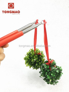 USA Hot Bán cho giáng sinh trang trí Nhựa Cây tầm gửi Telescopic xử lý Hôn Bóng - Product Image 4