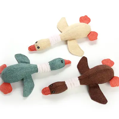 Benutzer definierte neue Smart Soft Stuffed Canvas Tierform Haustier Spielzeug Plüsch Hundes pielzeug Quietschende interaktive Kauen Hundes pielzeug für Hunde Aggressiv