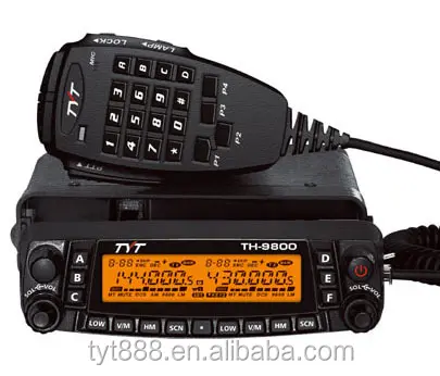 Venta caliente 50W de potencia de salida Quad banda TYT TH-9800 am/fm walkie talkie radio cb