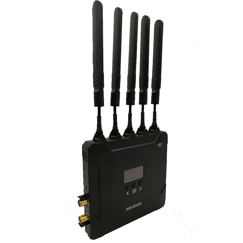 Transmissor wireless de vídeo giratório, transmissão de receptor wireless 5ghz kit com transmissor de longo alcance 3g-sdi hd mi